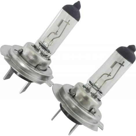 Ampoule H7 - 12 V - 55 W - Température de couleur 6000 K - Lumens environ 1600 - Verre quartz haute qualité - Pour phare avant voiture - Lot de 2 (1/5)