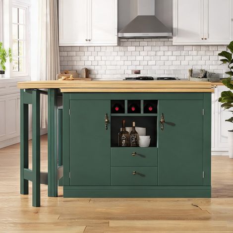Buffet coloris antique vert en MDF (1/5)