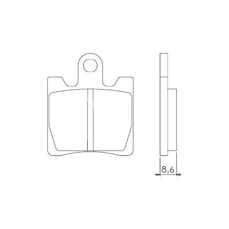 PASTILLAS DE FRENO BRENTA KH283 / KH423 DE METAL SINTERIZADO (DORADO) (FT 4018)