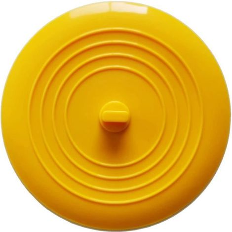 Silikon-Stöpsel für die Badewanne – 15,3 cm – Wasserdicht – Hochwertig – Gelb