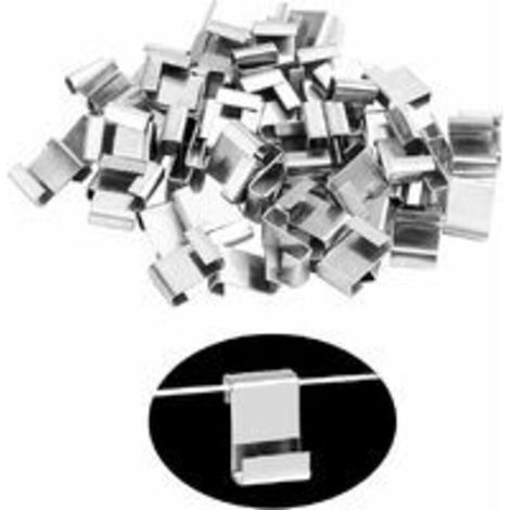 Lot de 150 Clips de Fixation pour Vitrage de Serre avec 75 Attaches W et 75 Attaches Z (1/3)