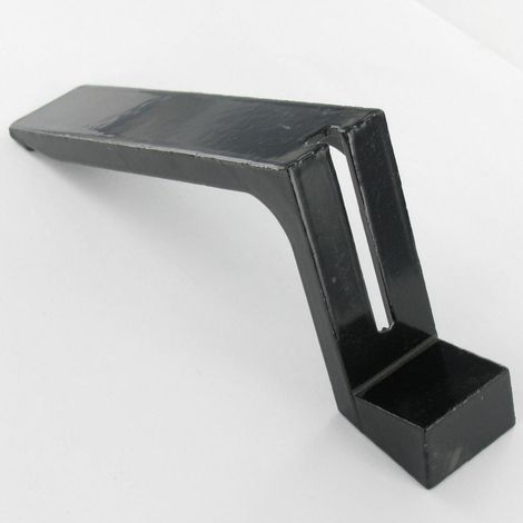 SUPPORT PLAQUE FUNERAIRE Acier zingué noir 175X210