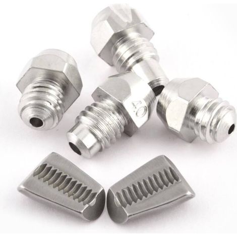 Clas – Kit de 5 embouts pour riveteuse – Tailles 2,4-3,2-4 et 4,8mm – Mâchoires compatibles OP 1475 – Pour rivetage précis et rapide