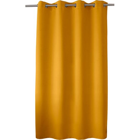 Rideau occultant OBSKUR 140 x 180 cm coloris MOUTARDE (1/5)