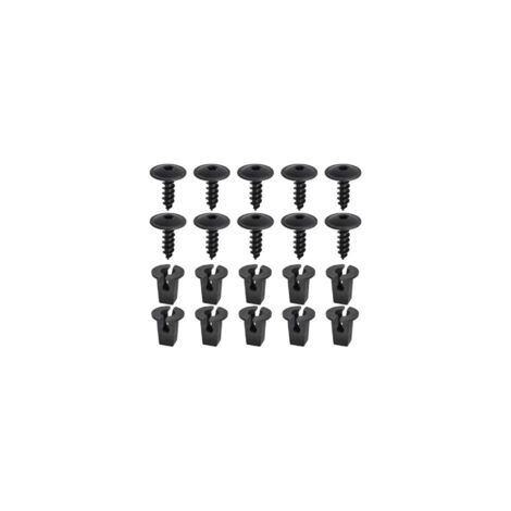 Juego de clips de fijación para coche, 20 piezas, tornillos de protección para chapa metálica, tornillos para guardabarros bajo el capó, clips de carrocería para parachoques, puerta, guardabarros, kit