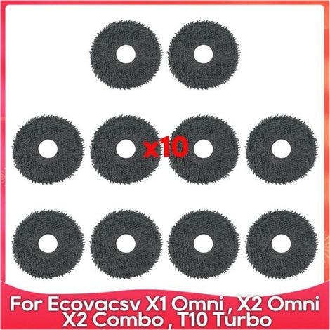 Balai Lavable pour Aspirateurs Robots pour Ecovacs Debot X1 Omni, X2 Omni, X2 Combo, X1 Turbo, T10 Turbo, T20 Omni, X2 (1/4)
