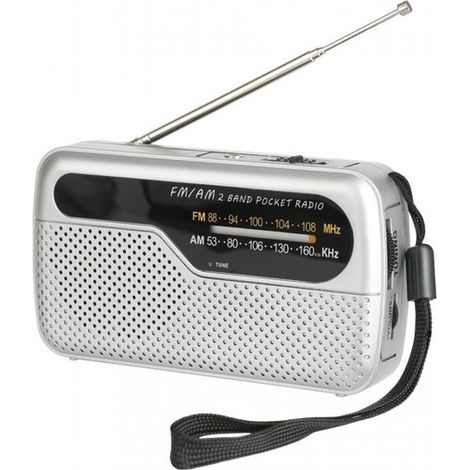 Radio d’urgence portable – 12 cm – 90 g – Kit de survie – Piles – Catastrophes et extérieur (1/5)