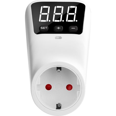 Prise Anti-Surcharge et Sous-Tension Type F - 3680W 16A, Écran Digital, Protection Électronique (1/5)