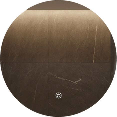 Miroir LED Rond - 40 cm - Capteur Tactile - Lumière Chaude - IP44 - Salle De Bain (1/5)