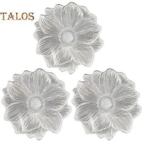 Sets de table ronds en PVC, 38 cm (15 pouces), en vinyle pressé, à motifs floraux métallisés. Idéal pour la cuisine, les fêtes et les mariages. (1/5)