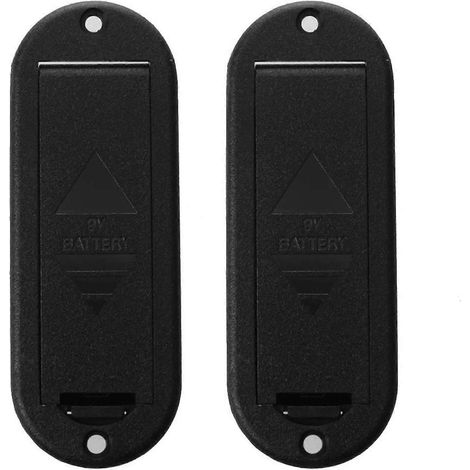 Boîtier pour 2 micros actifs pour guitare et basse, avec pile 9V. (1/5)