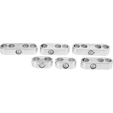 Séparateur de fils de bougie 7mm 8mm, pince clip universelle type clip pour voitures bateaux, chrome, jeu de séparation (1/5)