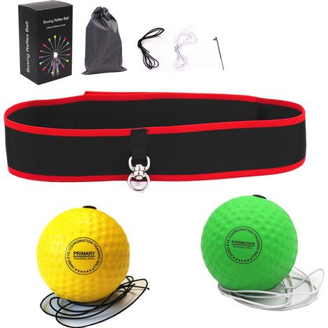 Casque De Boxe Avec Balle De Réaction - Entraînement De Vitesse Et Combat - Nylon Durable Réglable - Pour Sport Extérieur Et Fitness - 1 Pièce (1/5)