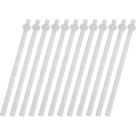 Tiges de Bouton-poussoir en Plastique, Blanc (1/5)