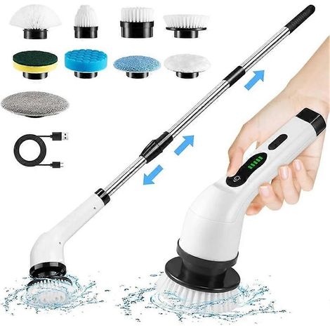 Multifunktionale kabellose elektrische Reinigungsbürste, rotierende Toilettenbürste, tragbares Küchenreinigungsgerät (1/5)