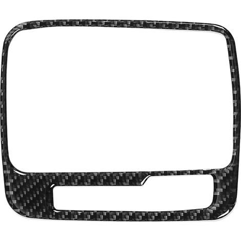 Garniture de cadre de panneau de levier de vitesses en fibre de carbone, conduite à gauche, compatible VW Touareg 2011-2018 (1/5)