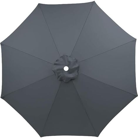 Toile de rechange pour parasol, 3 m, imperméable, avec pare-soleil et protection UV, pour parasol à 8 baleines.