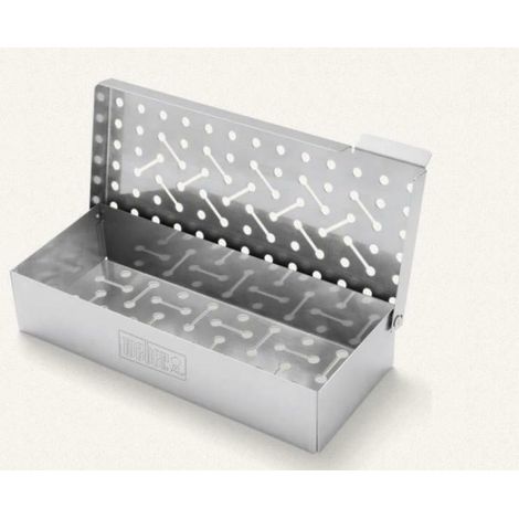 Weber Räucher Box Universal, Edelstahl für alle Gasgrills ab Weber Q 200/2000-Serie