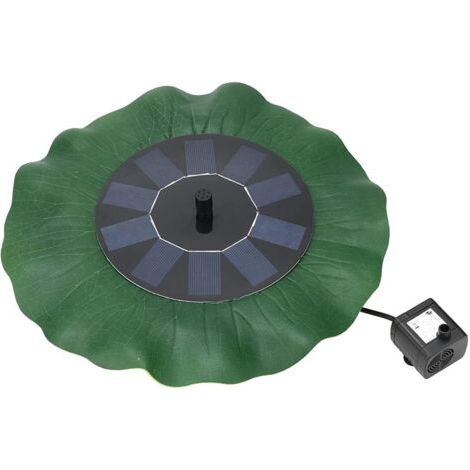 BUNTHAUS Fontaine de fontaine - Fabrication de qualité - Structure compacte - Fontaine solaire - Plusieurs buses pour jardins - Pour aquarium (avec batterie LI 800 mA/lotus) (1/5)