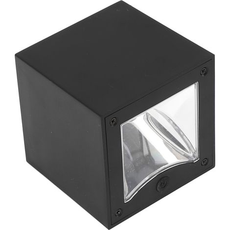 Quadratische Solar-Wandleuchte, kabellos, intelligente Lichtsteuerung, Solar-Zaunleuchte für Terrasse und Garten (1/5)