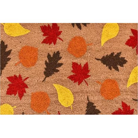 Tapis De Seuil - Tapis D'Entrée Anti-Dérapant - Motif Citrouille Automne - 40 x 60 cm - Pour Porte D'Entrée Extérieure - 1 Pièce (1/5)