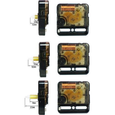 Mécanisme d'Horloge Mécanisme de Mouvement d'Horloge Mecanisme Horloge Pile Silencieux Horloge Murale Systeme Horloge Aiguilles Mecanisme Pendule (1/5)