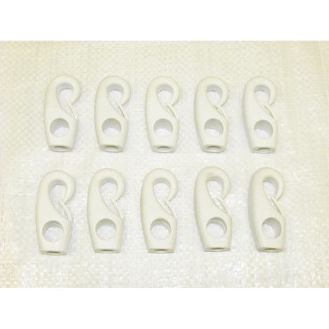 x10 6MM Nylon Shock Cord Hooks - Bungee Cord Attachment Fitting (1/2)