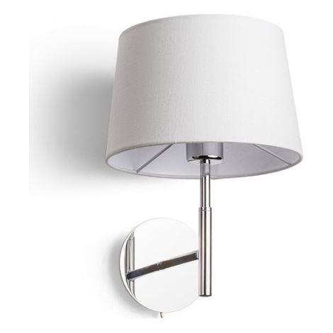 Lampada BROADWAY da parete bianco cromo 230V E27 42W
