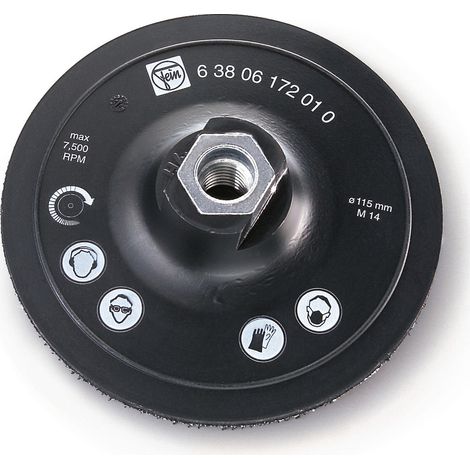 Fein Stützteller Ø 115 mm für Einsatz mit Schleifvlies - 63806172010 (1/2)