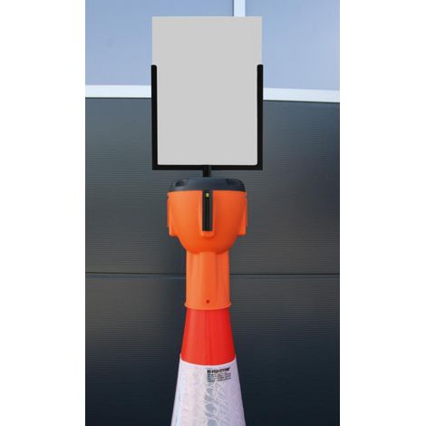 Pannello di visualizzazione del formato di ritratto A4. Nero. con plexi