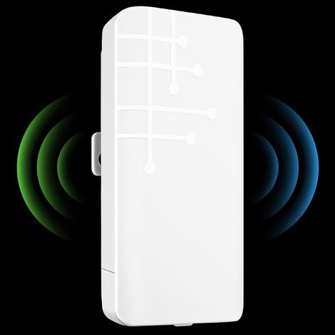 Répéteur WiFi Extérieur 300Mbps - 12dBi - IP65 - Mode Repeater/AP/Router - PoE (1/5)