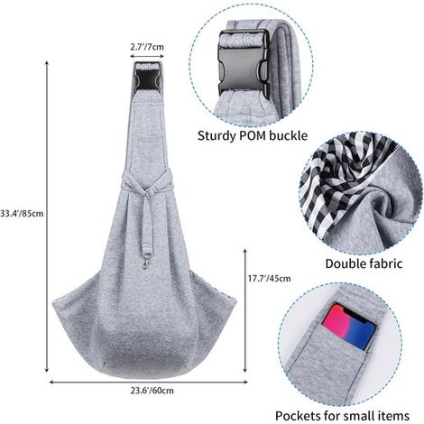 Hundetragetasche Hundetasche Katzen Reisetasche Haustiertransportbox Fronttragetasche für kleine Hunde Maximalgewicht 7,5 kg für kleine und mitte (1/5)