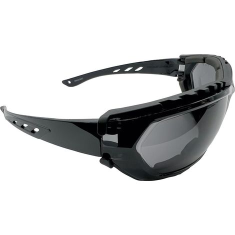 Lunettes de sécurité EAGLE WARRIOR avec verres foncés et protection UV. (1/3)