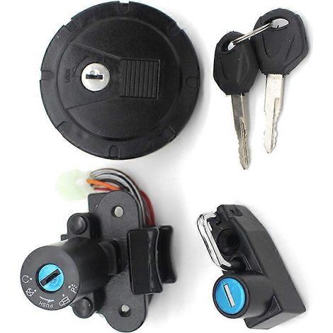 Sitzbankschloss-Set, Zündschalter und Tankdeckel für Kawasaki KLX KL 250 KMX125 KMX250 KLR250 KLR650 Motorräder (1/5)
