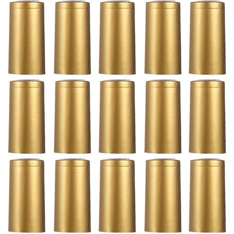 100 Stück Schrumpffolie zum Versiegeln von Weinflaschen-6.00X3.00X3.00CM-Golden (1/3)