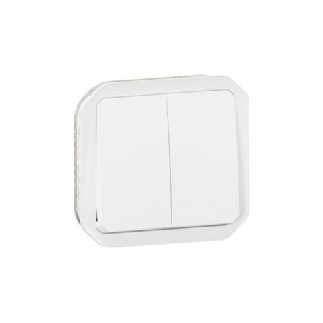 Interruttore doppio legrand plexo 55 bianco 10 ampere (1/3)