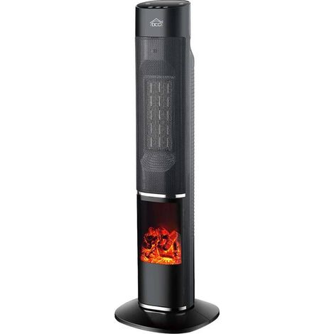 Calefactor cerámico dcg negro 1000W 2000W