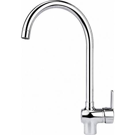 Grifo de cocina Praiano alto cromo lucido 40 cm