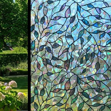 Pellicola per finestre,effetto arcobaleno,decorazione statica,45 x 200 cm (1/5)