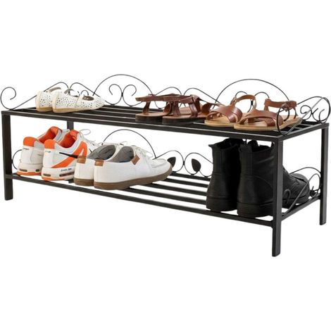 Schuhregal Mi-2 Regal 92 cm Schuhschrank 21236 Schuhablage Metall Schmiedeeisen