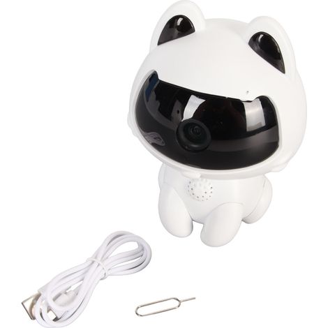 Caméra de Surveillance WiFi Intérieure 1080P avec Vision Nocturne, Détection de Mouvement et Audio Bidirectionnel pour Animaux et Bébés (1/5)