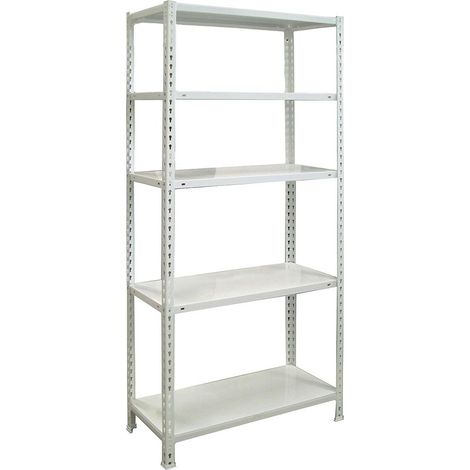 Simonrack Metallregal weiß 5 verstellbare Ebenen