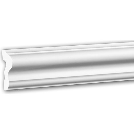 Profhome Decor – Moulure décorative Néo-Classicisme blanc 200 cm – Polystyrène extrudé léger – Haute résistance aux chocs – Pour intérieurs et extérieurs