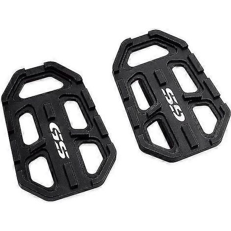 Breite Fußrasten aus Billet-Aluminium für BMW G310GS, F750GS, F850GS und R1200GS – Schwarz