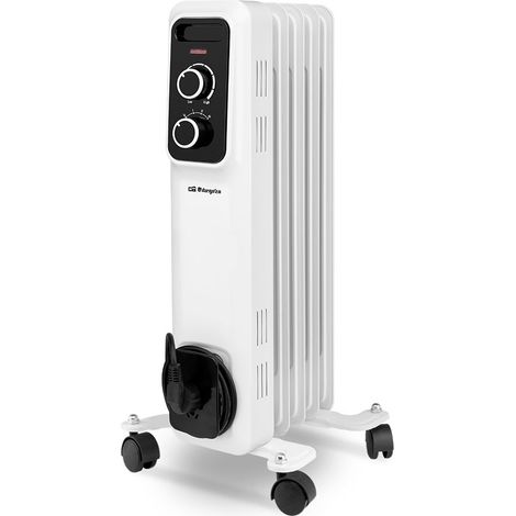 Orbegozo 18027 Radiateur électrique d'intérieur noir, White 1000 W Radiateur électrique à huile de (1/3)