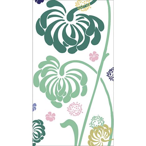 Sticker réfrigérateur et lave vaisselle, fleurs enchantées beauté florale jardin magique déco, 180 cm X 100 cm (1/4)