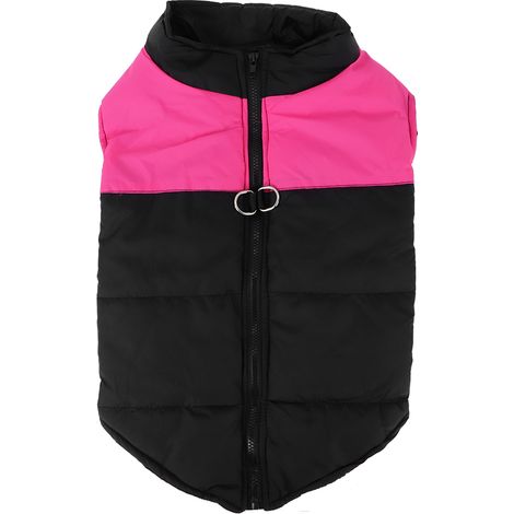 Doudoune imperméable en Polyester rose pour animaux de compagnie, gilet épais et chaud pour grands chiens (3XL) (1/5)