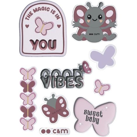 SBS Set Decorativo Stickers Farfalla