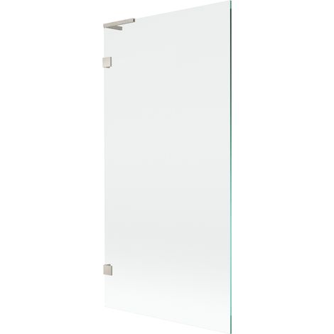 Mexen Lunar L paroi de baignoire à 1 vantail 90 x 150 cm, transparent, nickel brossé - 897L-090-000-97-00 (1/5)