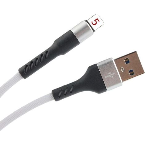 Cable Lightning - 1 m - Nylon Tressé - Compatible iPhone XS à iPhone 13 - Certification MFi - Lot de 2 (1/4)